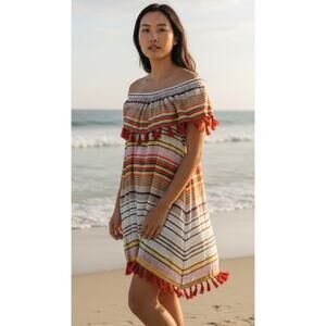 Ruby Yaya Mini Dress Anthropologie Stripe Cotton
